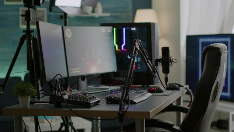 Empty-streaming-studio-with-RGB-led-lights-powerful-personal-computer