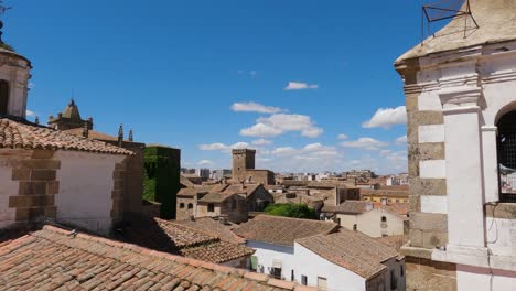 View-Overlooking-Rooftops-Of-Buildings-From-The-Church-of-San-Francisco-Javier-In-Cáceres