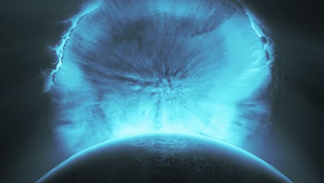 Kosmos-Tintenflüssigkeit---Kosmischer-Nebel,-Planetenumlaufbahn