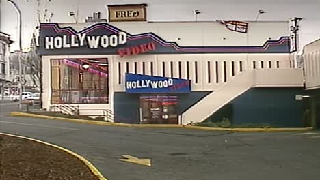 Frente-De-Tienda-De-Videos-De-Hollywood-De-La-Década-De-1990