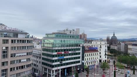 Wiener-Altstadt,-Stadtzentrum-In-Österreich-Von-Oben,-Gefilmt-In-4K