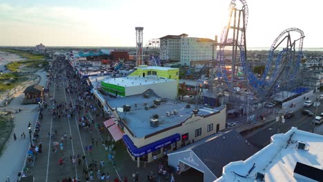 Paseo-Marítimo-De-La-Calle-10-En-Ocean-City,-Nueva-Jersey