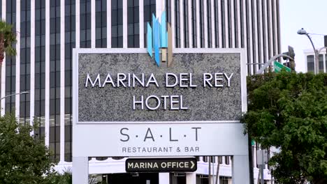 Close-up-Marina-Del-Rey-Hotel-in-Los-Angeles