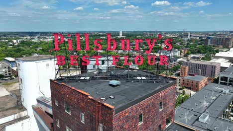 Pillsburys-Bestes-Mehlschild-In-Minneapolis,-Minnesota