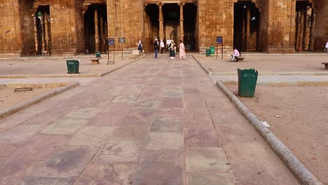 ancient-grand-mosque-called-Adhai-Din-Ka-Jhonpra-vintage-architecture-at-day-from-different-angle-video-is-taken-at-Adhai-Din-Ka-Jhonpra-at-ajmer-rajasthan-india-on-Aug-19-2023