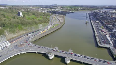 Waterford-City-Ireland-Rice-Bridge-gateway-to-the-city-and-the-Quays-oldest-City-in-Ireland