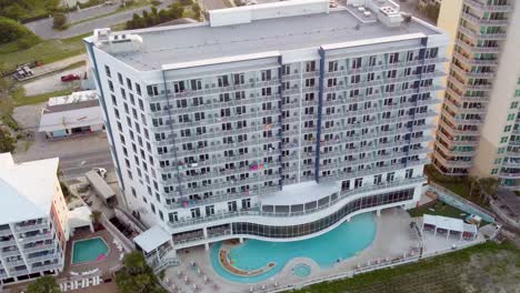 Hyatt-Place-Panama-City-Beach-Beachfront-hotel-resort-Aerial-view-with-pool-in-the-Panama-City-Beach-near-Pier-Park