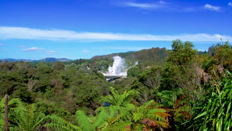 Waiotapu-Is-An-Active-Geothermal-Wonderland-And-Top-Tourist-Travel-Destination-In-Rotorua,-New-Zealand