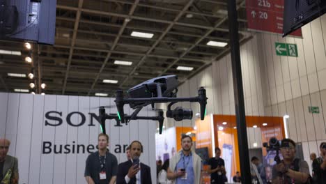 The-Inspire-3-taking-flight-and-moving-its-robust-structure-at-DJI-IFA-booth-for-2023