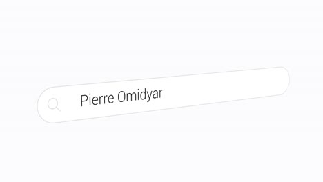 Looking-up-Pierre-Omidyar,-founder-of-eBay-on-the-web