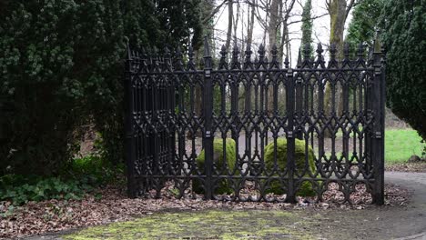 The-Argyll-Stone-is-surrounded-by-a-black-iron-fence