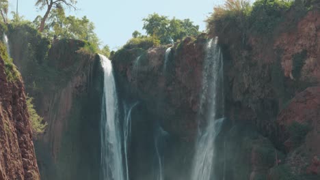 Static-detail-view-of-waterfalls-in-Ouzoud,-Morocco