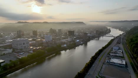high-aerial-pullout-charleston-west-virginia-skyline-along-the-kanawha-river