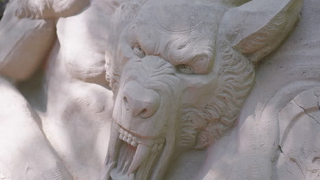 Close-Up-Tilt-Down-of-a-Sand-Sculpture