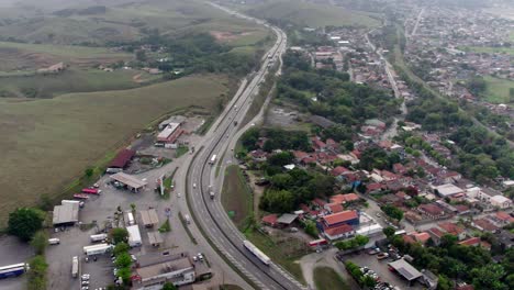Rodovia-Presidente-Dutra-an-aerial-view-a-day-on-the-highway-The-contrast-between-urban-and-rural