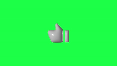 Like-Button-3D-isolated-on-Green-Screen