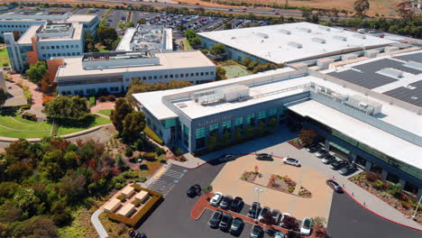 Lucid-Motors-headquarters-in-Sunnyvale,-California---aerial