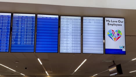 LAX-Airport-Destination-and-Arrival-Flight-Information-Display-System-on-7-13-2023