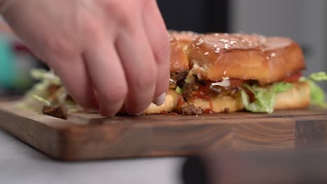 A-delicious-Chopped-Cheese-Slider-Cheese-Pull-after-a-fantastic-day-of-cooking