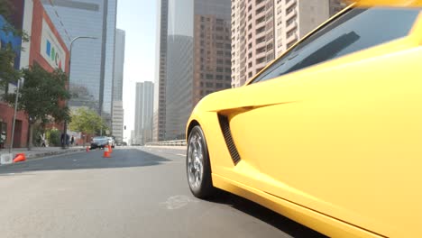 Lamborghini-Coche-Deportivo-Carreras-Callejeras-En-El-Centro-De-Los-Ángeles,-California