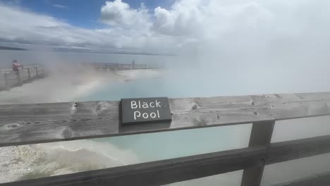 Black-Pool-Hot-Springs-And-Yellowstone-Lake-At-West-Thumb-Geyser-Basin-Of-Yellowstone-National-Park