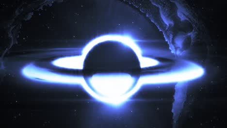 Agujero-Negro-Supermasivo-Turquesa-Con-Disco-De-Nebulosa-Abstracto-En-El-Horizonte-De-Eventos-En-El-Espacio-Ultraterrestre