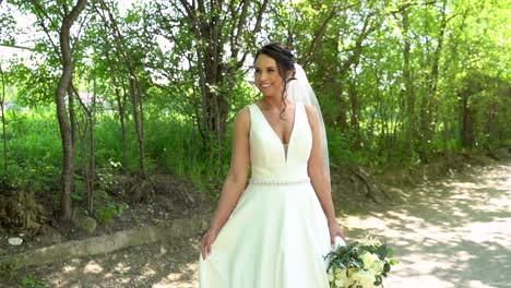 Gorgeous-brunette-posing-on-her-wedding-day-3