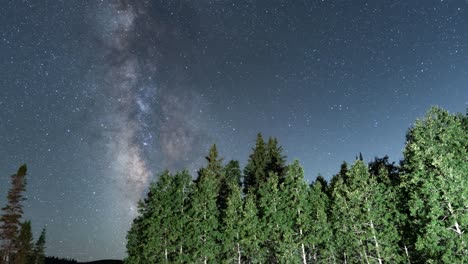 Milky-way-time-lapse-over-a-forest-in-the-Wasatch-Front-mountains-of-Utah