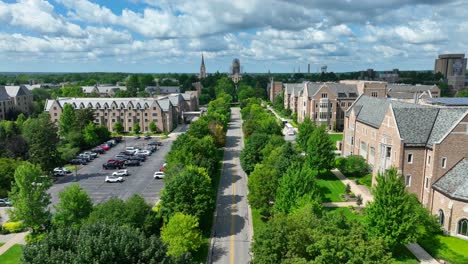 North-Notre-Dame-Avenue-An-Der-Universität-Notre-Dame-In-Indiana