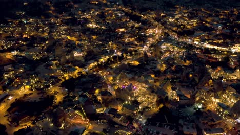 Cappadocia's-Goreme,-a-dreamscape-at-night