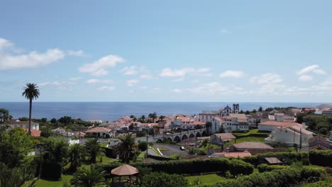 The-town-of-Nordeste,-Sao-Miguel-Island,-The-Azores,-Portugal---July-2023
