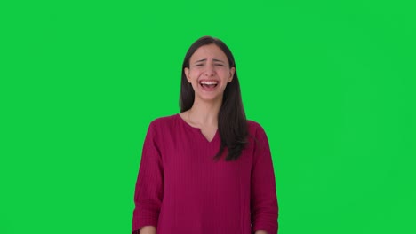 Naughty-Indian-girl-laughing-on-someone-Green-screen