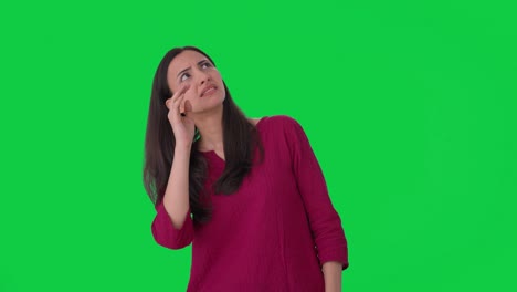 Indian-woman-flying-a-mosquito-Green-screen