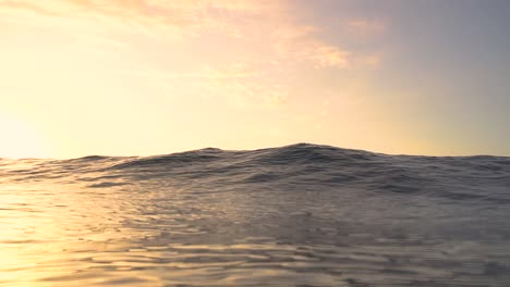 Ruhiges-Meerwasser-Bei-Sonnenuntergang