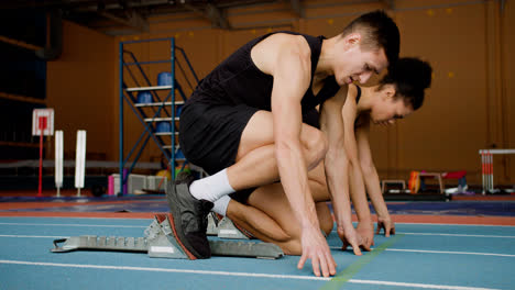 Athletes-on-a-running-track