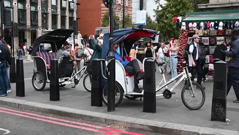 Have-you-ridden-on-a-Rickshaw,-London,-United-Kingdom