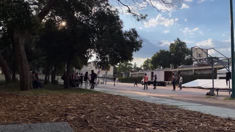 UNAM-through-the-day,-campus-timelapse-at-University-City,-Mexico-City