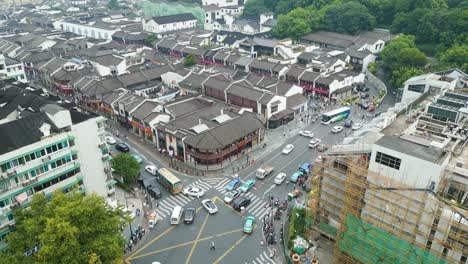Luftaufnahme-über-Der-Historischen-Qinghefang-Straße-Und-Dem-Bezirk