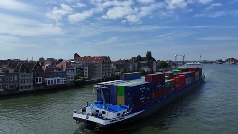 The-Amazone,-a-container-vessel-sailing-under-the-flag-of-the-Netherlands