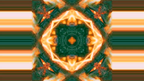 Kaleidoscope-art,-fire,-symmetry,-psychedelics