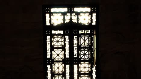 Ornate-Windows-Inside-The-Hall-Of-Ministry-of-Finance-Building-In-Rio-de-Janeiro,-Brazil