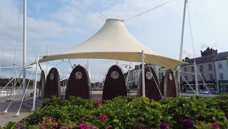 Waterford-City-Centre-William-Wallace-Plaza-flowers-on-a-summer-day