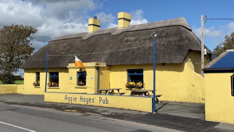 Traditional-Irish-Tatched-Pub-at-Killea-Dunmore-East-Waterford-Ireland-on-a-autumn-chilly-day