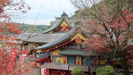 Santuario-Yutoku-Inari-En-La-Ciudad-De-Kashima,-Prefectura-De-Saga.