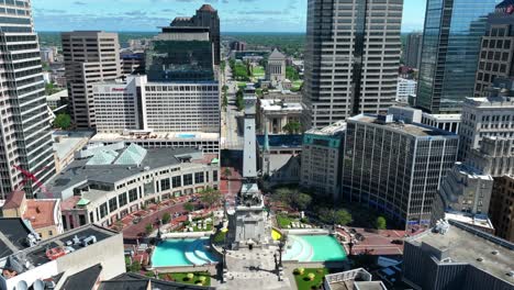 Monument-Circle-In-Indianapolis,-In