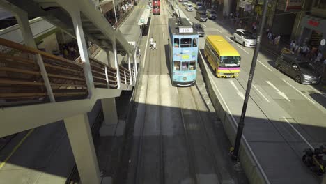 Hongkonger-Doppeldecker-Straßenbahn