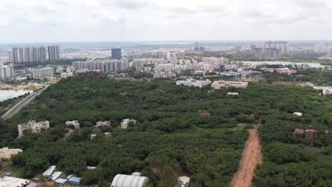 A-view-from-above-of-a-modern-Indian-city