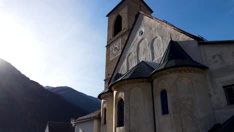 Kloster-Muestair,-Alps,-Swiss,-Church,-Unesco,-Weltkulturerbe,-Natur,-cinema,-documentary,-history