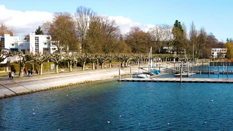 Konstanz,-Bodensee,-Yachthafen,-Tourismus,-Deutschland,-Natur,-Herbst,-Hafen,-Wasser,-Dokumentarfilm,-Schön