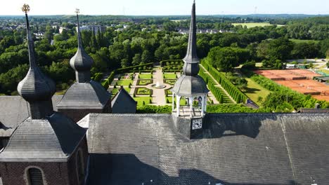 Kloster-Kamp,-Kamp-Lintfort,-Church,-Chappel,-History,-documentary,-cinematic,-park,-nature